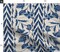 Folk Floral Stripe Large Scale Blue Tan Chintz Flowers Custom Printed Fabric by Spoonflower Various Fabrics by the Yard or Fat Quarter